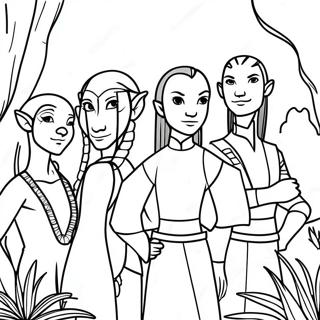 Avatar Characters In Nature Coloring Page 41199-34210