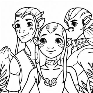 Avatar Characters In Nature Coloring Page 41199-34211