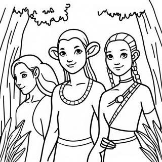 Avatar Characters In Nature Coloring Page 41199-34212