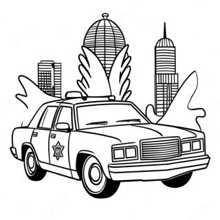 Police Car Coloring Pages