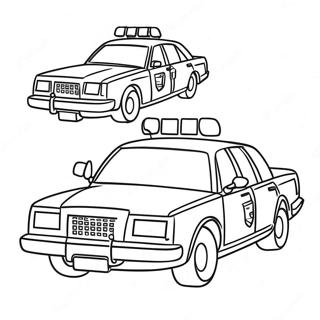 Police Car Coloring Page 411-326