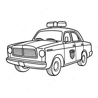 Police Car Coloring Page 411-327