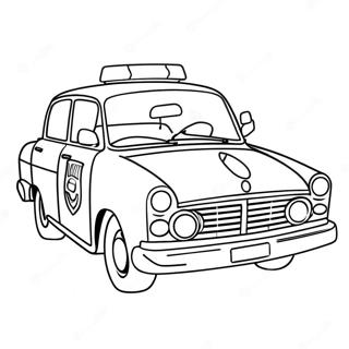 Police Car Coloring Page 411-328