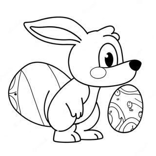 Bluey Easter Coloring Page 4120-3323