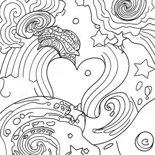 Colorful Milky Way Galaxy Coloring Page 41219-34237