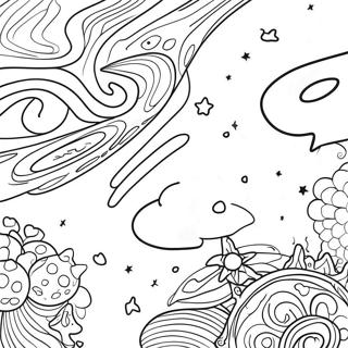 Colorful Milky Way Galaxy Coloring Page 41219-34239