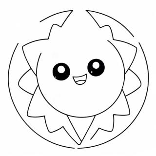 Sun And Moon Pokemon Coloring Page 41238-34247