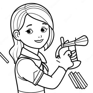 Girl Power Coloring Page 41268-34262