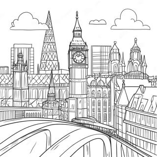 London Skyline Coloring Page 41278-34278