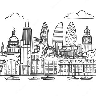 London Skyline Coloring Page 41278-34279