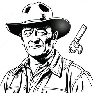 John Wayne Coloring Page 41288-34274