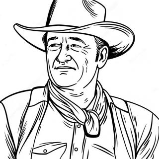 John Wayne Coloring Page 41288-34275