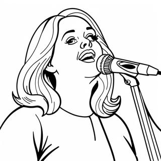 Adele Singing On Stage Coloring Page 41299-34288