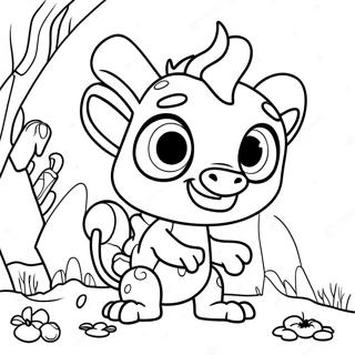 Wallykazam Magical Creatures Coloring Page 41319-34305