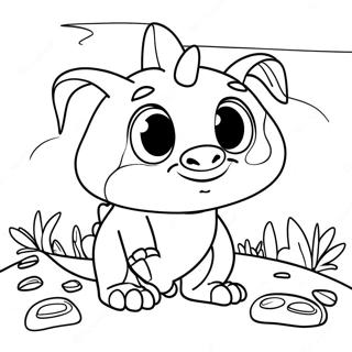 Wallykazam Magical Creatures Coloring Page 41319-34308