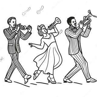 Jazz Dance Coloring Pages