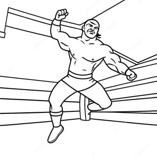 Wwe Wrestler Jumping On Opponent Coloring Page 41349-34330