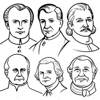 Historical Figures Coloring Page 41369-34341