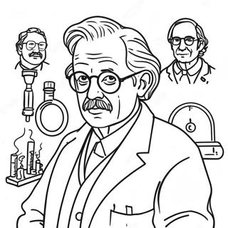 Famous Scientists Coloring Page 41370-34340