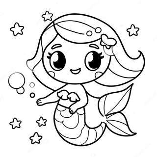 Cute Mermaid Lol Pets Underwater Coloring Page 41380-34345