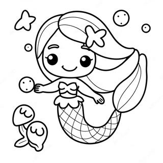 Cute Mermaid Lol Pets Underwater Coloring Page 41380-34347