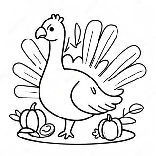 Thanksgiving Turkey Coloring Page 41409-34365