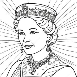 Queen Coloring Page 4140-3338