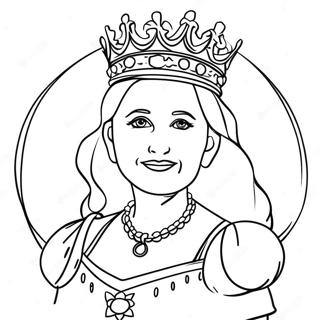 Queen Coloring Page 4140-3339