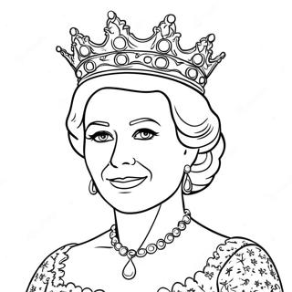 Queen Coloring Page 4140-3340