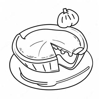 Colorful Pumpkin Pie Coloring Page 41410-34380