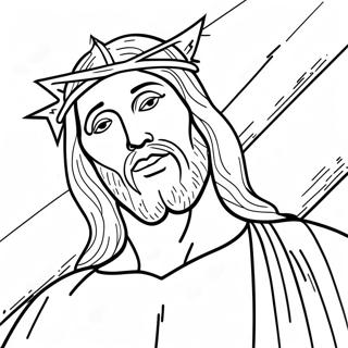 Jesus On The Cross Coloring Page 41420-34370