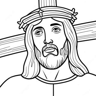 Jesus On The Cross Coloring Page 41420-34372