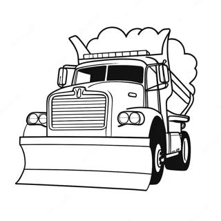 Snow Plow Coloring Pages