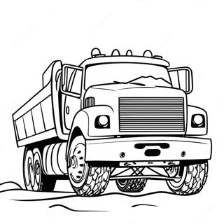 Snow Plow Truck Coloring Page 41429-34382