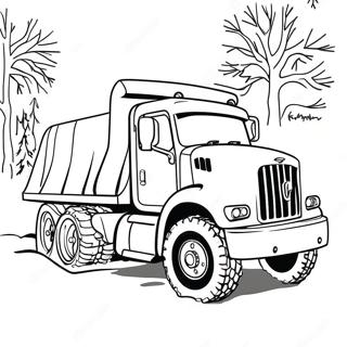 Snow Plow Truck Coloring Page 41429-34384