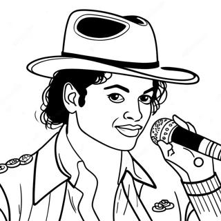 Bad Michael Jackson Coloring Page 41439-34390