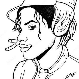 Bad Michael Jackson Coloring Page 41439-34391