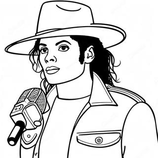 Bad Michael Jackson Coloring Page 41439-34392