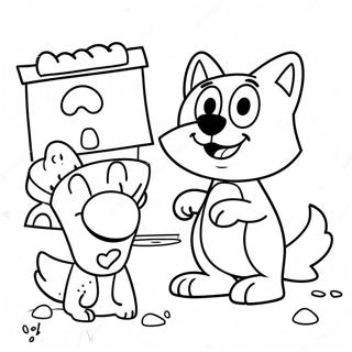 Bluey And Bingo Adventure Coloring Page 41450-34405