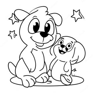 Bluey And Bingo Adventure Coloring Page 41450-34407