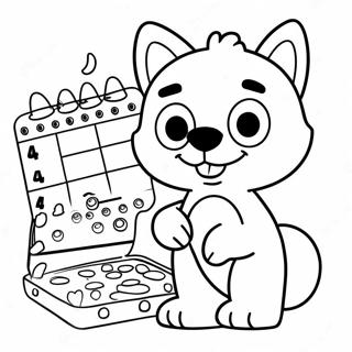 Bluey And Bingo Adventure Coloring Page 41450-34408