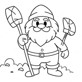 Yukon Cornelius With Pickaxe Coloring Page 41470-34410