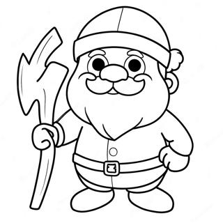 Yukon Cornelius With Pickaxe Coloring Page 41470-34411