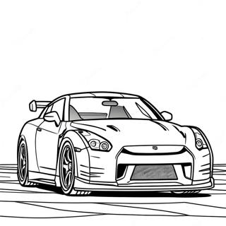 Gtr R35 Coloring Page 41489-34431