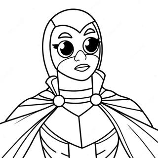 Raven Teen Titans Coloring Page 41499-34442