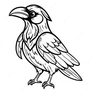 Raven In Dark Costume Coloring Page 41500-34440