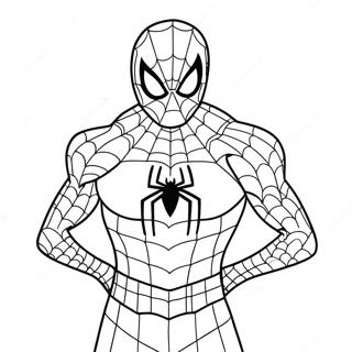 Spiderman Valentines Coloring Page 41519-34478