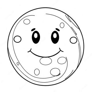 Happy Smiley Face Coloring Page 4151-3351