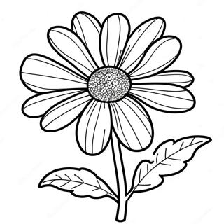 Marigold Flower Coloring Page 41559-34492