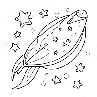 Colorful Comet With Stars Coloring Page 41580-34501